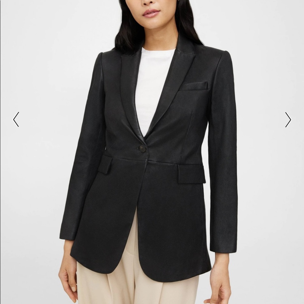 BRAND NEW - Etiennette Blazer in Leather - Theory